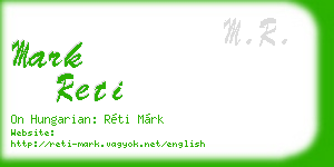 mark reti business card