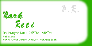 mark reti business card